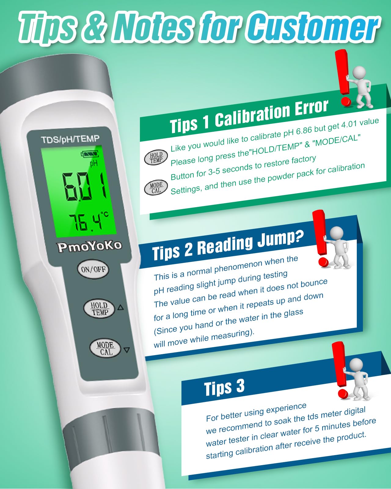 pH Meter, 3-in-1 TDS Meter Digital Water Tester with 0.01 High Precision, Water Tester for Drinking Water with 0-14 pH Test Range, TDS/Temp/pH Tester for Wine, Aquarium, Pool, Garden, Bath and Water