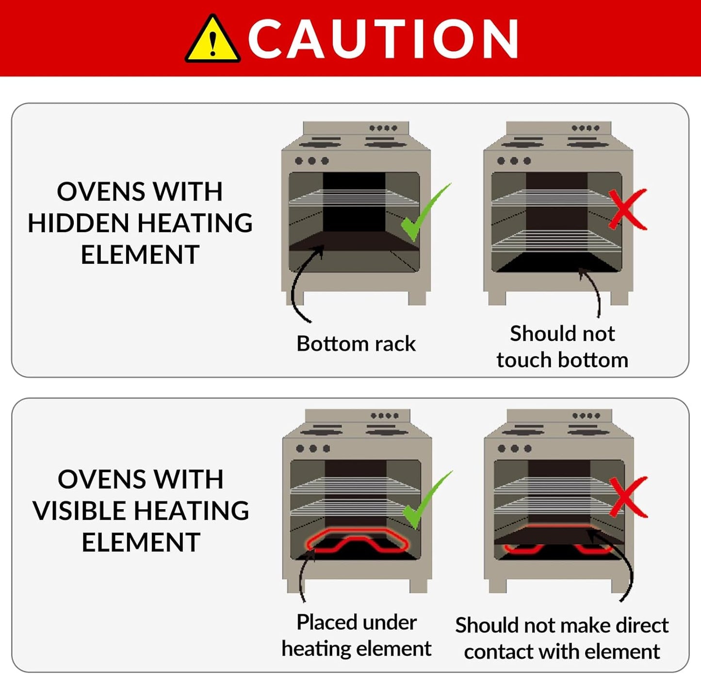 Teflon Oven Liners - Reusable Non-Stick Heat Resistant Mats | Easy to Clean 23.6"x 15.7" Size