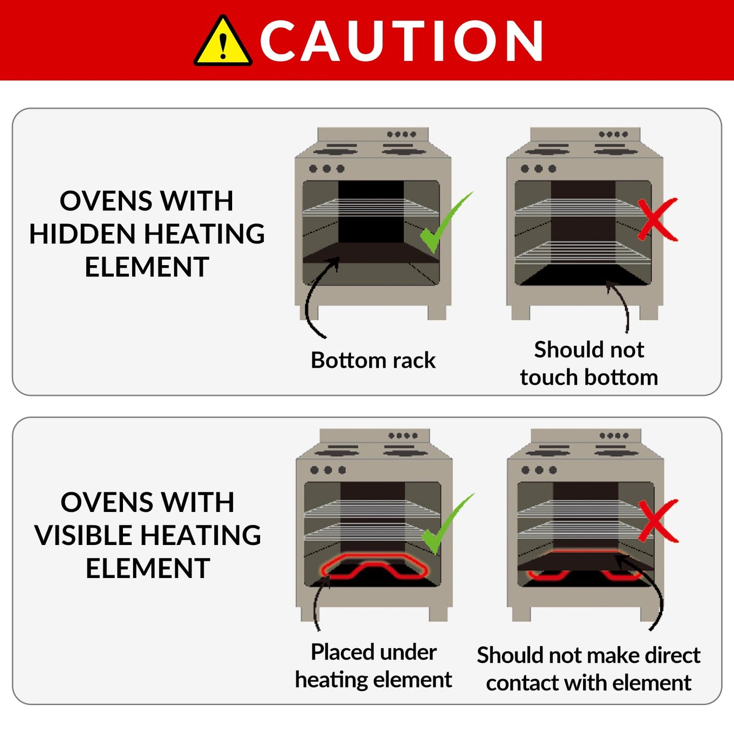Oven Liners for Bottom of Oven, 2 Pack Reusable Large Thick Heavy Duty Teflon Oven Mat Set, Non Stick Oven Mats for Bottom of Electric Oven Gas Oven Toaster Oven Microwave Stove Grill, Easy to Clean