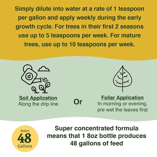 Farmer's Secret Fruit Tree Booster Fertilizer - Super Concentrated & Phosphorus Rich | 8oz for All Fruit Trees