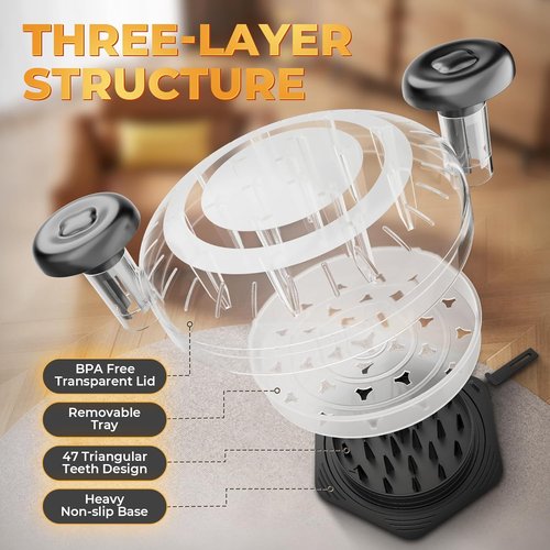 Cleangor Chicken Shredder Tool - Large BPA-Free Meat Shredder with Ergonomic Handle & Non-Slip Grip | Black