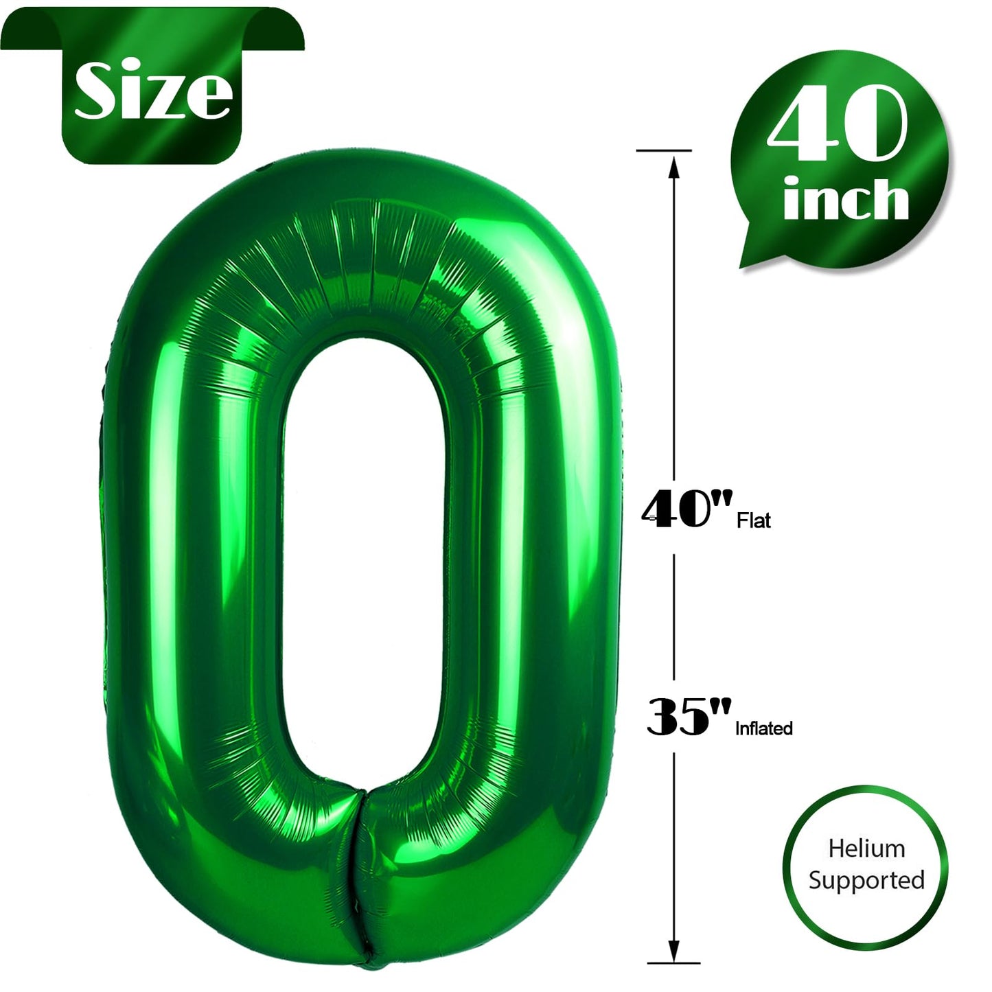 Green Number 23 Balloon 40 inch, 23 Number Balloons, 23rd Green Birthday Decorations, 23 Year Old Women Men Party Supplies, St. Patrick's Day Games Theme Birthday Decorations
