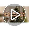OuMuaMua Neutral Velvet Christmas Tree Ornaments Mix Color / 6 - Flocked Finial 6-Piece