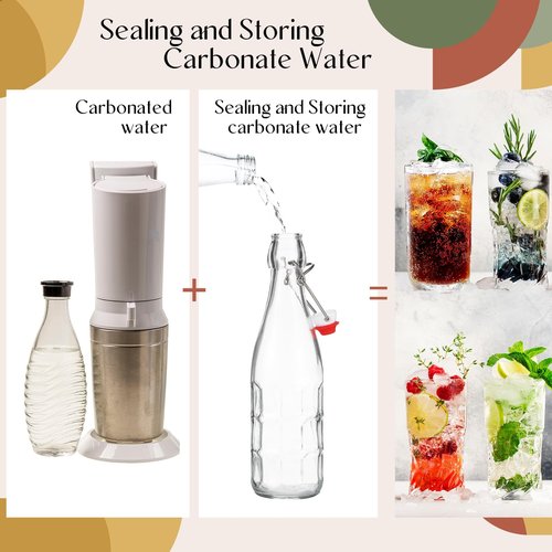 Blushtier 4 Pieces 16oz Swing Top Glass Bottles with Airtight Stopper Lids Flip Top Bottles with Caps for Family Brewing and Fermenting, Kombucha Mead Kefir Wine Beer Oil Vinegar