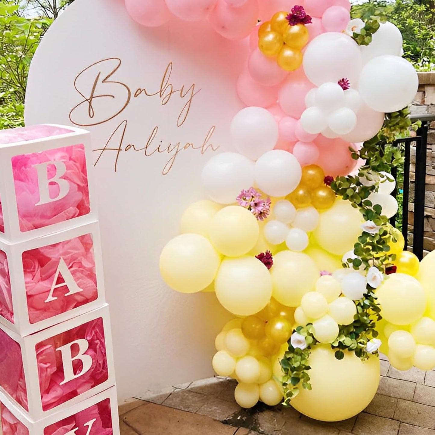Voircoloria 110pcs Pastel Yellow Balloons - 12 Inch Light Yellow Latex for Graduation, Weddings & Parties