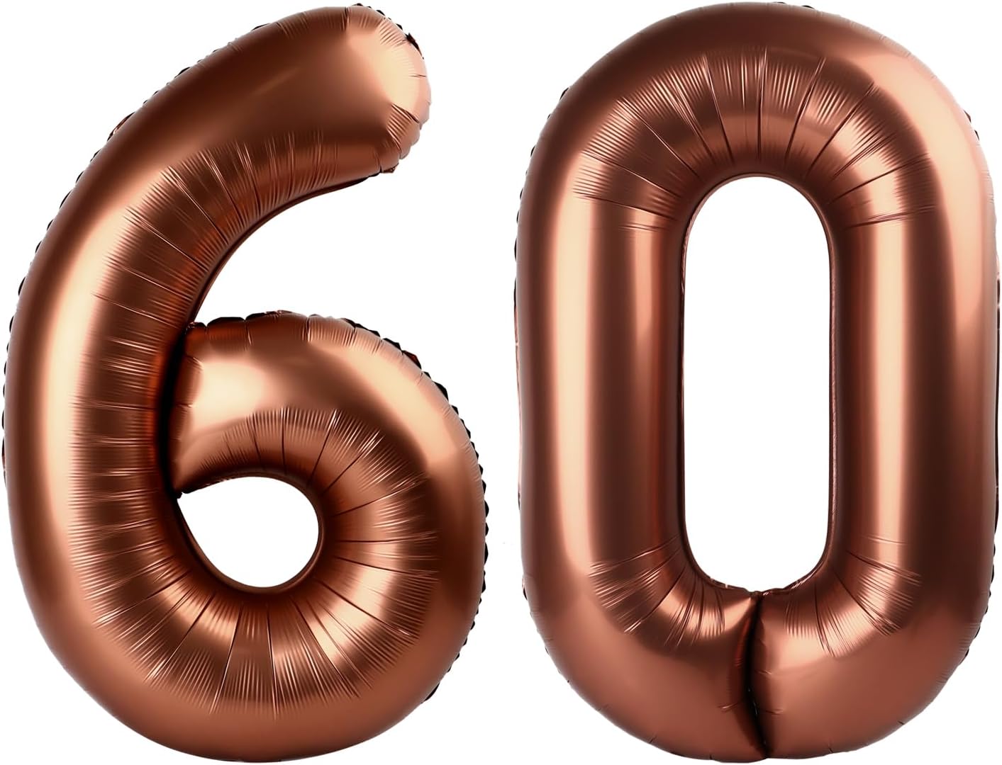 Number 60 Balloon by [Brand Name] - 40-Inch Dark Brown Birthday Decoration for 60th Celebration
