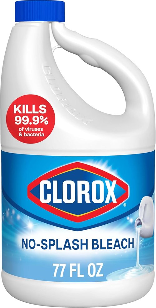 Clorox No Splash Bleach - 77 Ounces | Safe, Easy-To-Use Formula for Mess-Free Cleaning