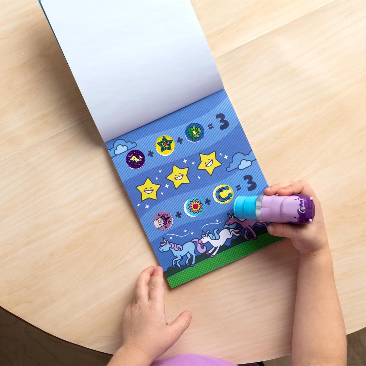 Melissa & Doug Sticker Wow!™ Activity Pad - 24 Pages with 300 Stickers - Arts and Crafts Fidget Toy for Kids Ages 3+ - Purple Unicorn