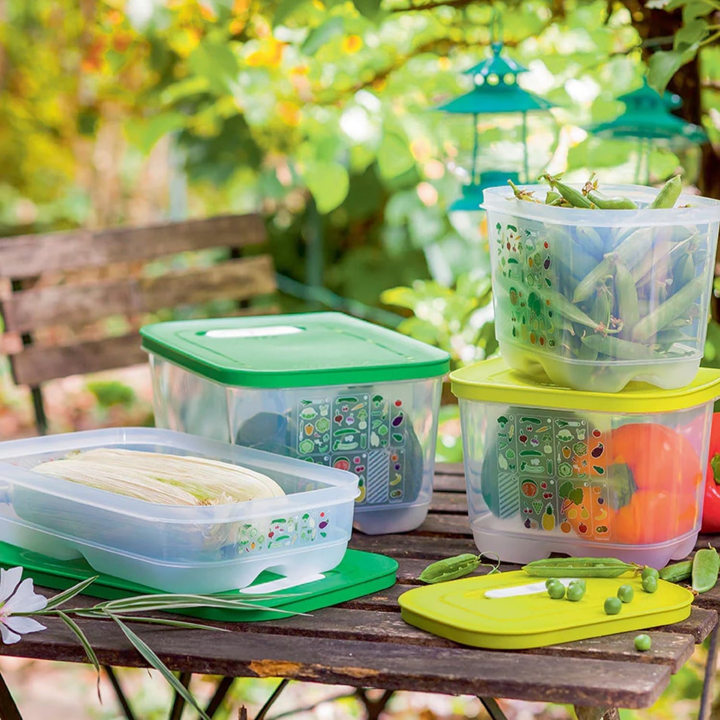 Tupperware Fridgesmart Food Storage Container Set - 4 BPA-Free & Dishwasher Safe Containers with Lids
