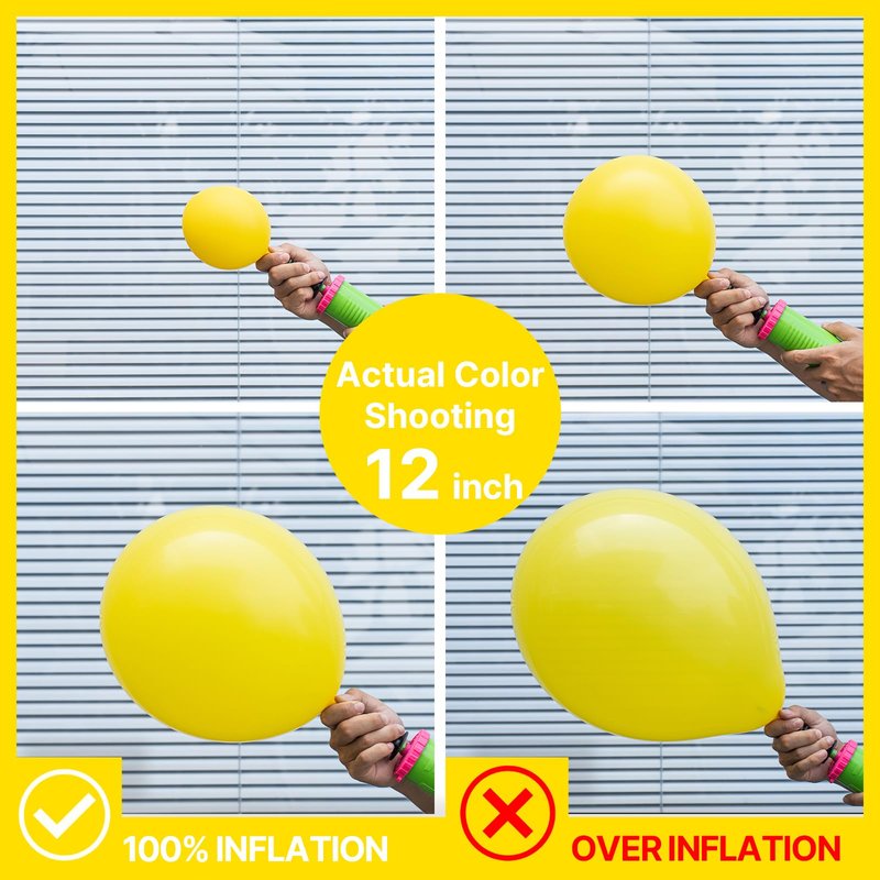 PartyWoo Yellow Balloons 100pcs 5 Inch Small Mini Matte Yellow Latex Balloons for Easter Bee Baby Shower Gender Reveal Engagement Sunflower Graduation Birthday Summer Party Decorations Yellow-Y55
