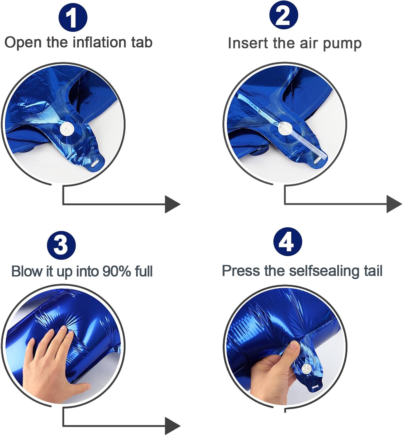 Number 9 Balloon by Night Blue - 40 Inch Giant Birthday Decoration for Girls | Perfect for 9th, 19th, and 29th Parties