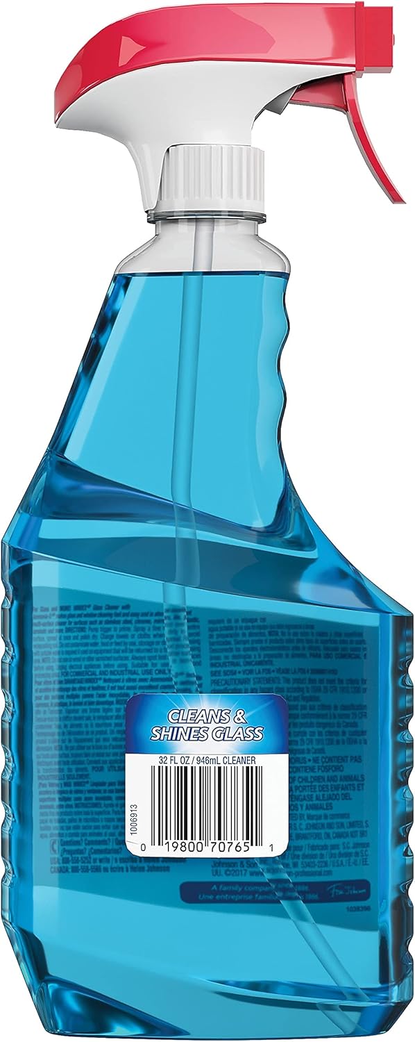 SC Johnson Windex Glass Cleaner - Streak-Free Shine, 32 oz, Blue | Perfect for Home & Office