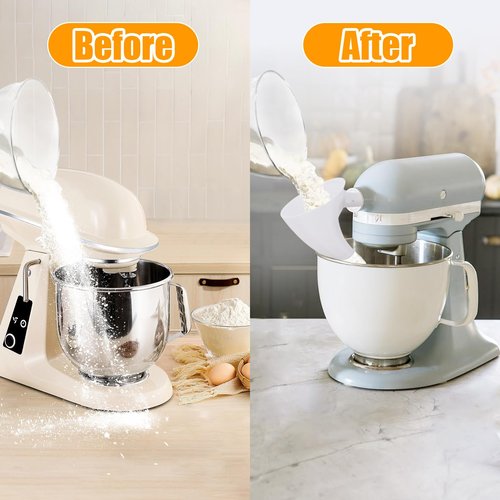 **KitchenAid Flour Funnel - Guided Pouring Attachment for 5-Quart Tilt-Head Mixers**
