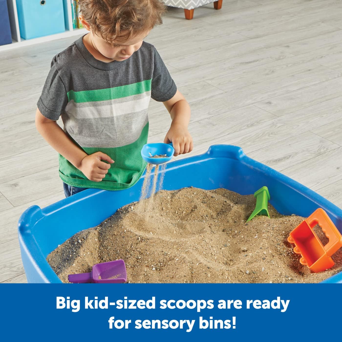 Learning Resources Helping Hands Sensory Scoops - Fidget Sand Toys for Fine Motor Skills | Toddler Play Set