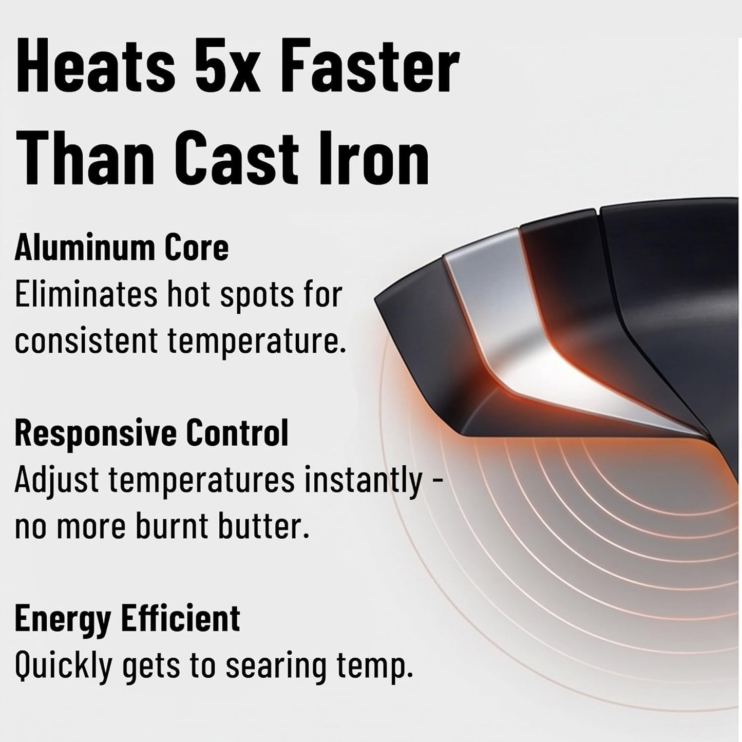 Misen Carbon Nonstick™ Skillet - High Heat Ready Nitrided Carbon Steel - 8 Inch Induction & Oven Safe