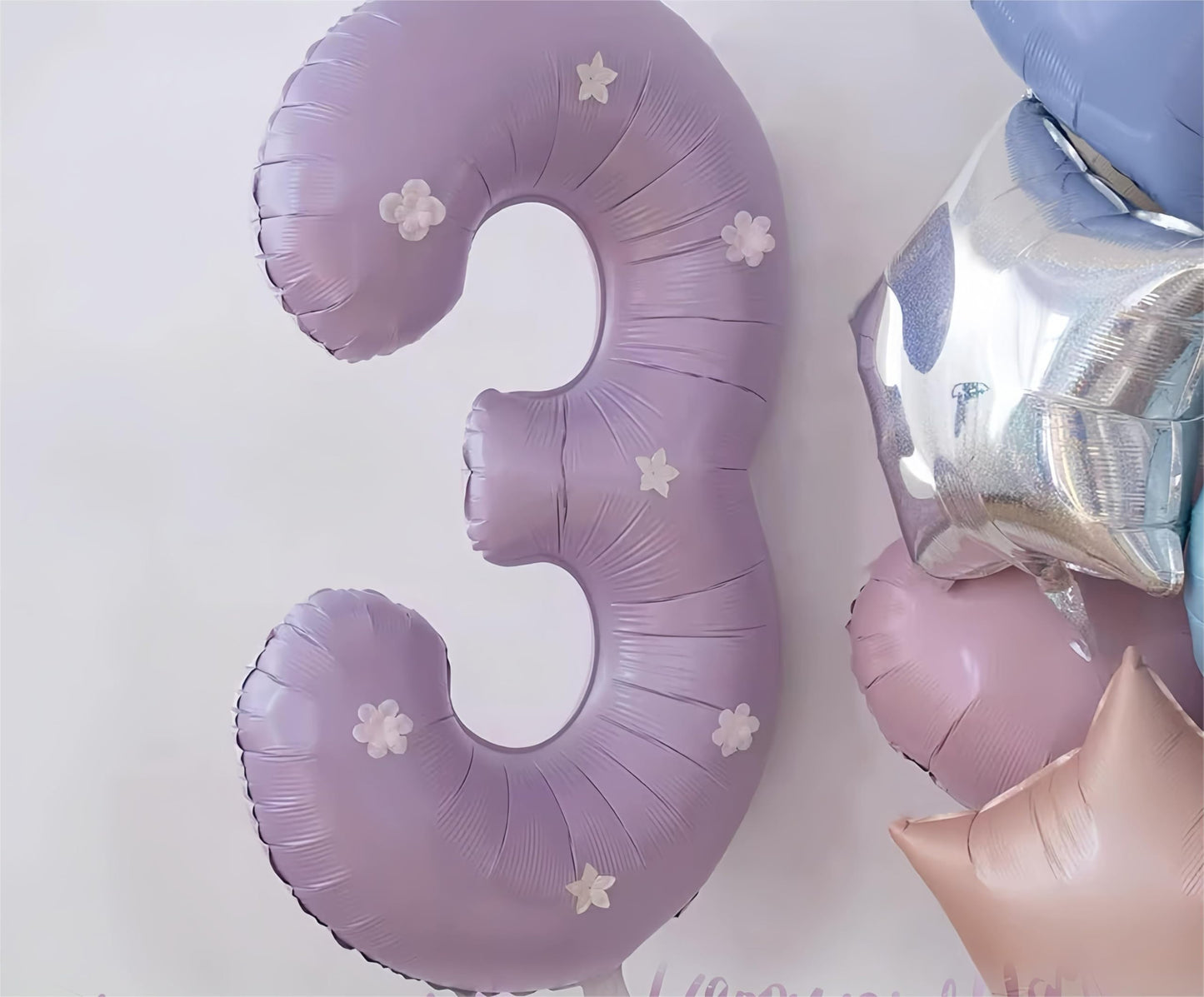 Lilac Number Balloon 40 Inch, 0 Number Balloons, 10 20 30 40 50 Numbers Balloon Birthday Decorations, Lavender Party Supplies for Women