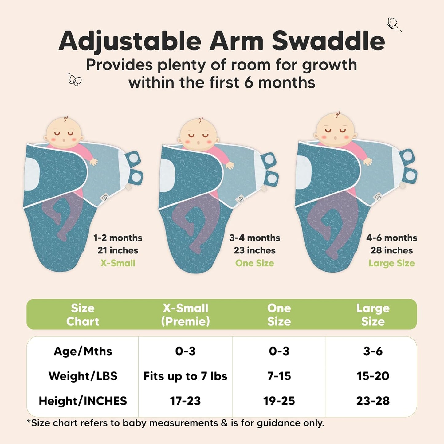 Organic Baby Swaddle Sleep Sacks by 3-Pack | Soft & Snug for Newborns 0-3 Months - Galaxy Design