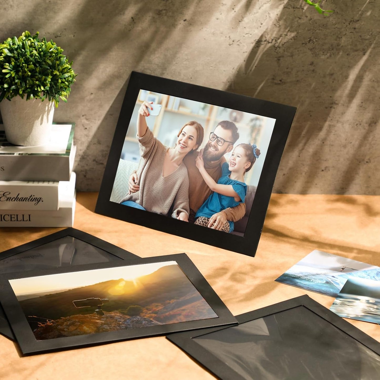 Tatuo 8.5 x 11 Picture Frames - Black Document Holders for Awards & Certificates | 25 Pack