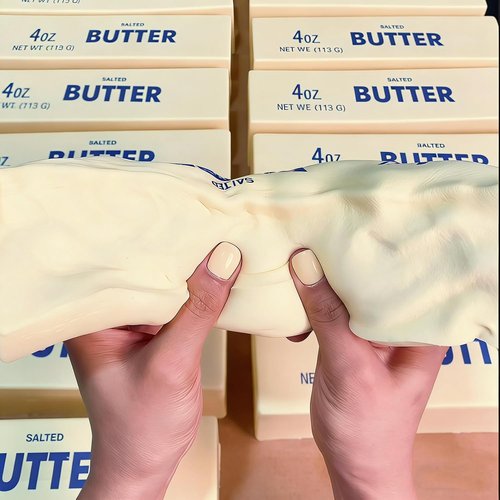 Giant Butter Squishy - Jumbo Stress Relief Butter Stick Toy | Extra Large 14oz Slow Rising Fun