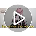 Pink Christmas Tree Topper Bow 52x13 Inches with Snowflake Pattern for Xmas Holiday Decor