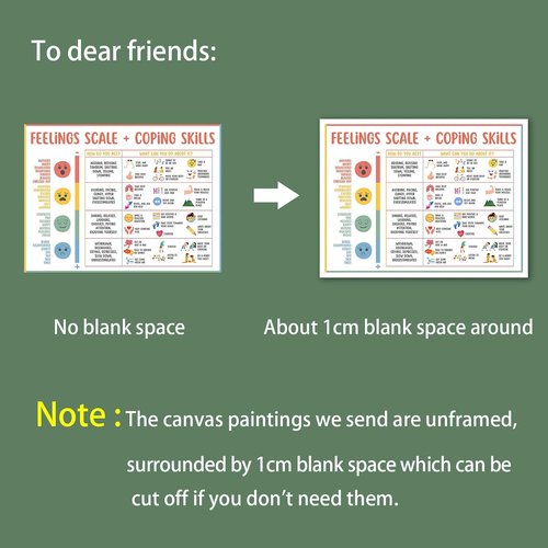 Feelings Chart for Kids by [Brand Name] - Mental Health Poster for Understanding Emotions | Unframed 12x16in