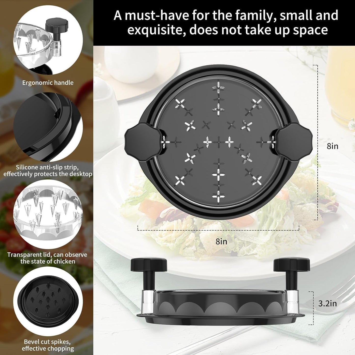 Skiennix Chicken Shredder - Versatile Meat Tenderizer & Pulled Pork Claws | Perfect for Shredding Chicken