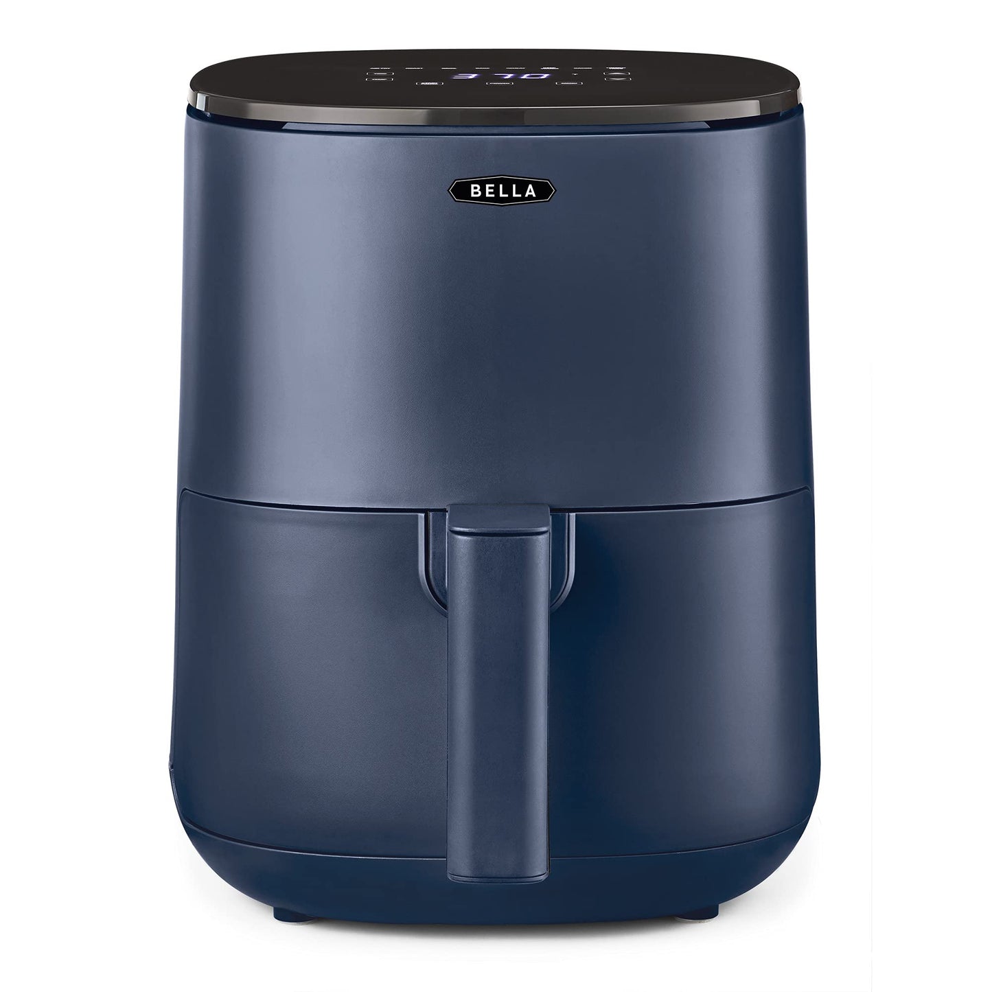 BELLA 2.9QT Touchscreen Air Fryer, No Pre-Heat Needed, No-Oil Frying, Fast Healthy Evenly Cooked Meal Every Time, Dishwasher Safe Non Stick Pan and Crisping Tray for Easy Clean Up, Matte Blue