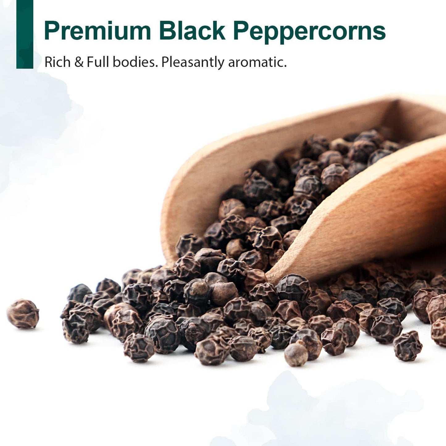 Soeos Himalayan Pink Salt & Whole Black Peppercorns Set - Coarse Grain, Non-GMO, Kosher | 39 oz & 18 oz