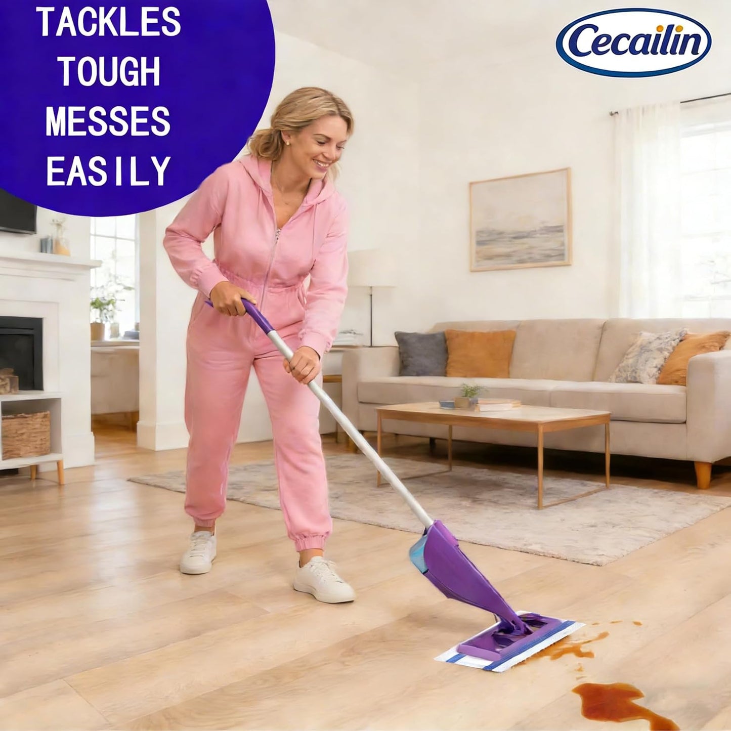 Skiennix Wet Jet Mop Refill Pads - Thick Microfiber for Superior Absorbency | Multi-Surface Cleaning