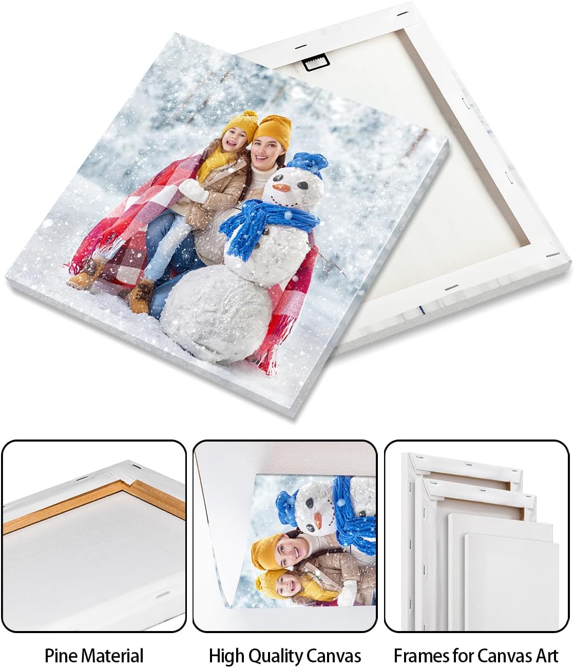 AbcCustomize Canvas Prints - Personalized Photo Decor for Living Room & Bedroom | Fast Shipping