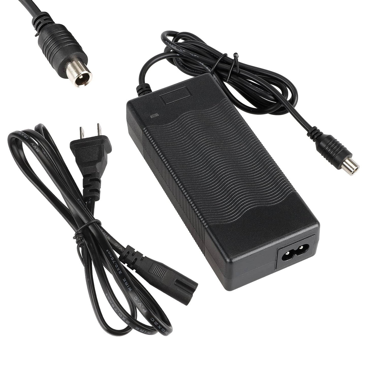 LUCK4U Electric Scooter Charger 42V 2A Power Adapter for Xiaomi and Segway Ninebot Multiple Security Protection Universal Lithium Battery Power Supply - US Plug