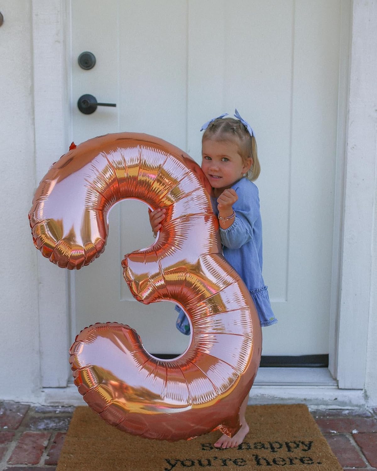 Rose Gold Number 13 Balloon - 40 Inch 13th Birthday Decoration for Girls & Boys