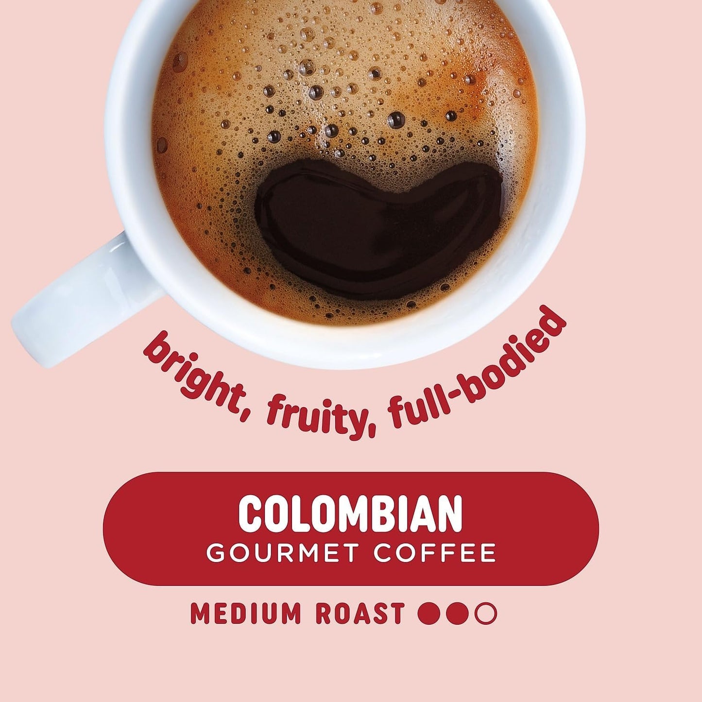 Pick Me Up Provisions K-Cup Coffee Pods - Colombian Medium Roast, 100% Arabica, 24-Pack