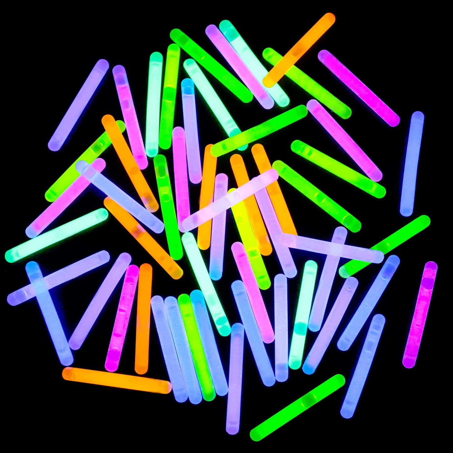 MGparty 72 Easter Glow Eggs with 108 Mini Glow Sticks for Kids Glow-in-The-Dark Easter Egg Hunt, Easter Basket Stuffers Fillers, Party Favors, Classroom Prizes, and Game Supplies