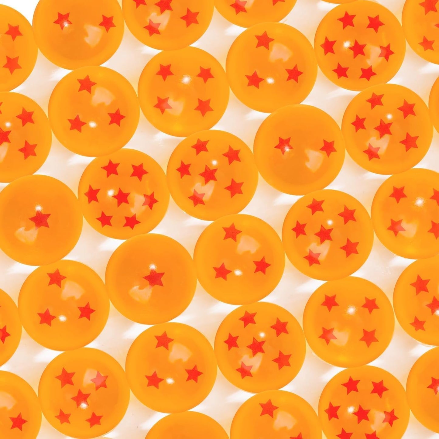 Skiennix 14PCS Anime Bouncy Balls - 7 Red Star Bounce Balls for Party Favors | 27mm Size, Perfect for Halloween & Christmas