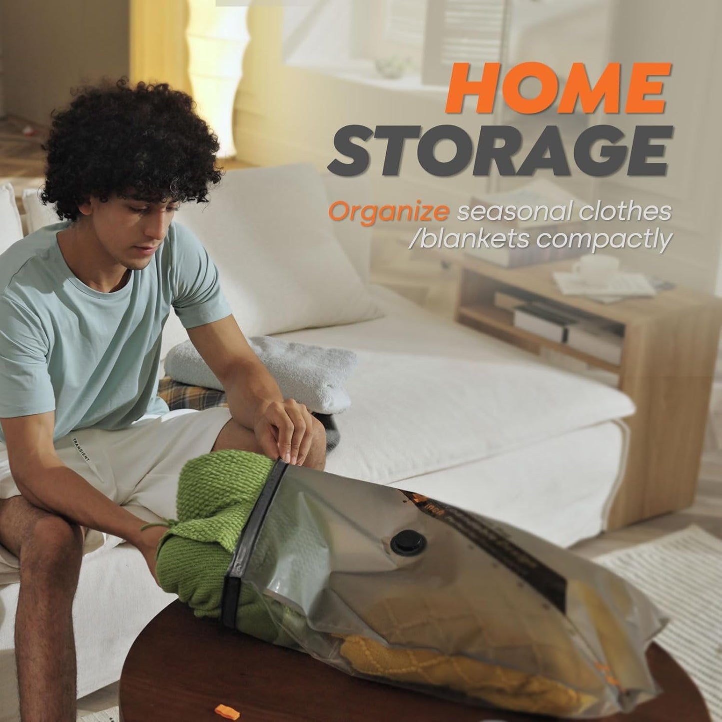Rechargeable Wireless Pump | 15 Pack Large Vacuum Storage Bags - Space-Saving Compression for Travel & Home