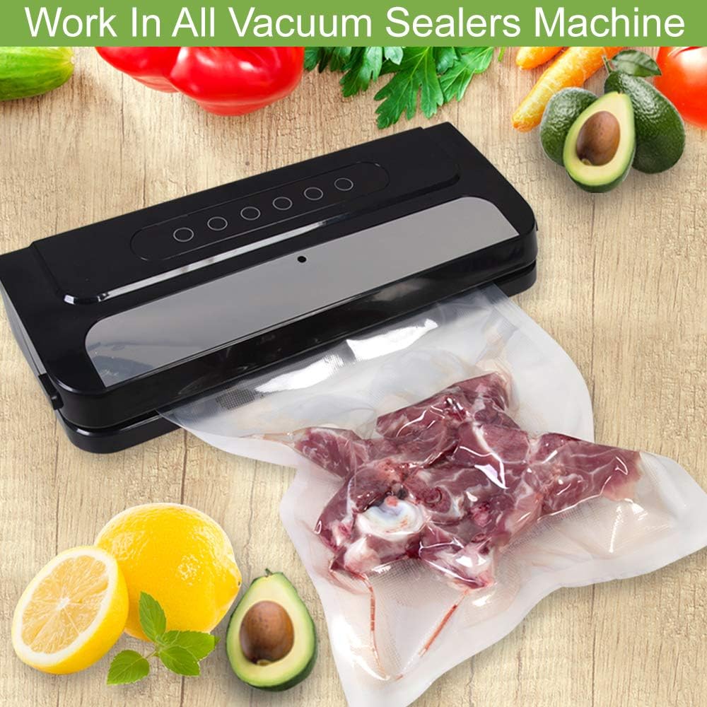 Regine Switzerland Vacuum Sealer Bags - Heavy Duty BPA-Free Rolls | 6 Pack (3 Rolls 8"x20', 3 Rolls 11"x20')