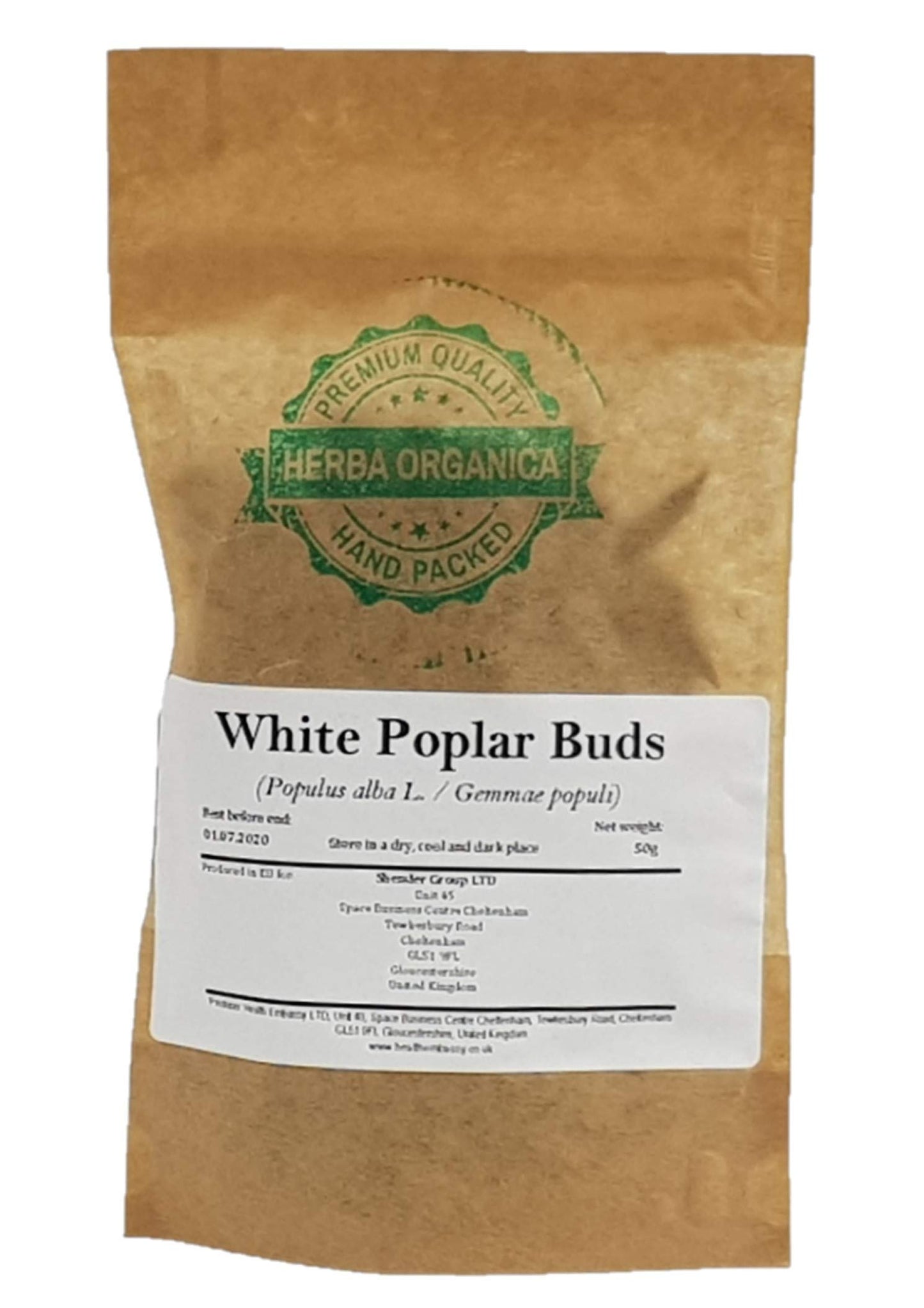 Herba Organica White Poplar Buds - Populus Alba L - Herbal Tea (50g)