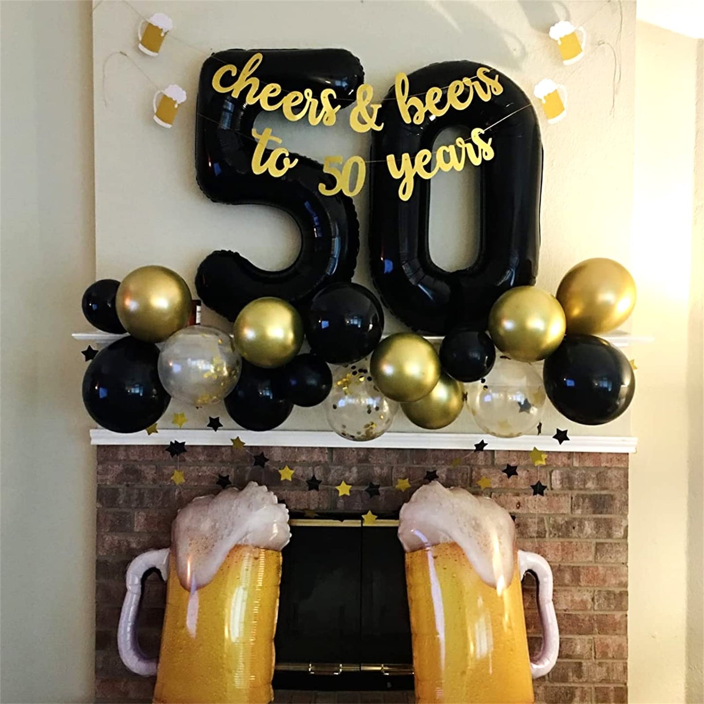 Black Foil Balloon Number 2, 40'' Giant Self Inflating Number Balloons Set 0-9, Large Number 2 Helium Balloon for Girls Boys 2nd Birthday Graduation Anniversary Halloween Party Decorations Supplies