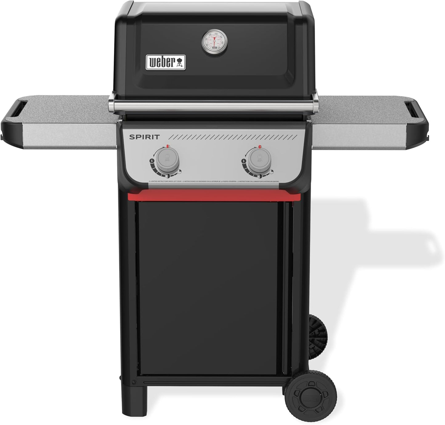 Weber Spirit E-210 Liquid Propane Gas Grill - 2 Burners, Black | Porcelain-Enameled Grates & Snap-Jet Ignition