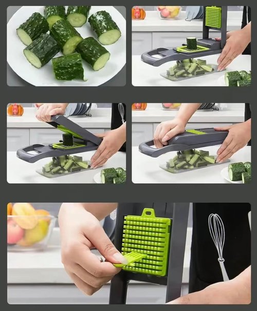16-in-1 Vegetable Chopper by [Brand Name] - Professional Multifunctional Food Slicer with Container for Easy Meal Prep