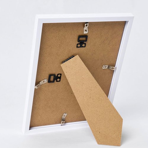 JCJMY 5x6 Picture Frame - White Wall Mount & Tabletop Display | Shatter-Resistant Plexiglass