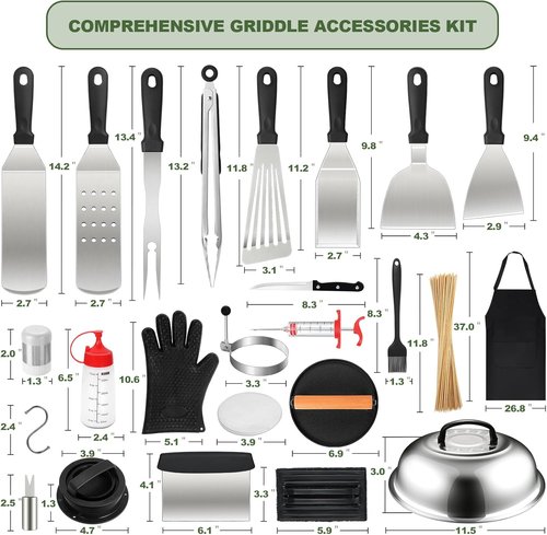 Blackstone 237-Piece Griddle Accessories Kit - Ultimate Flat Top Grilling Tools & Spatula Set