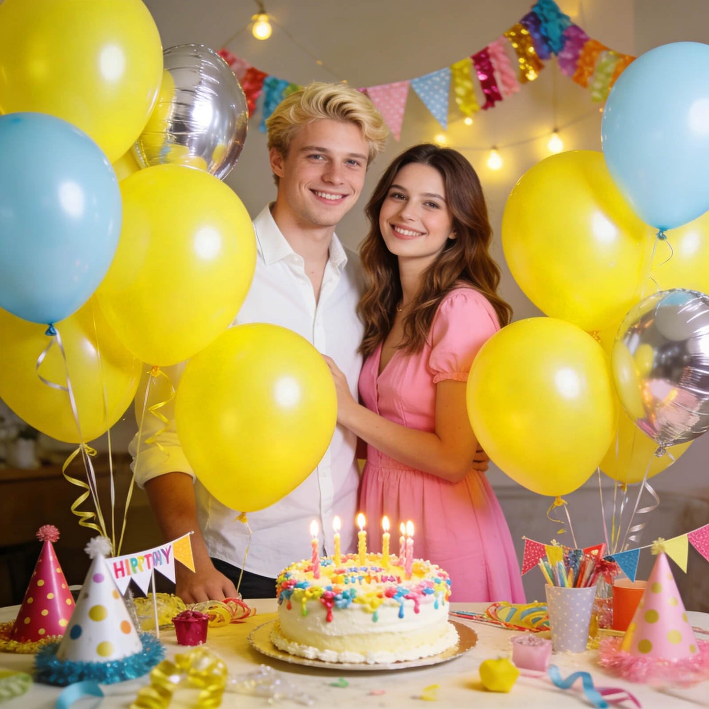 110pcs Yellow Balloons 12 Inch,Yellow Latex Balloons for Birthday Party Baby Shower Wedding(with 2 Ribbons).