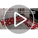 Putware Christmas Snowflake Kitchen Rugs Set of 2 17x47 + 17x30 Non-Slip Holiday Mats