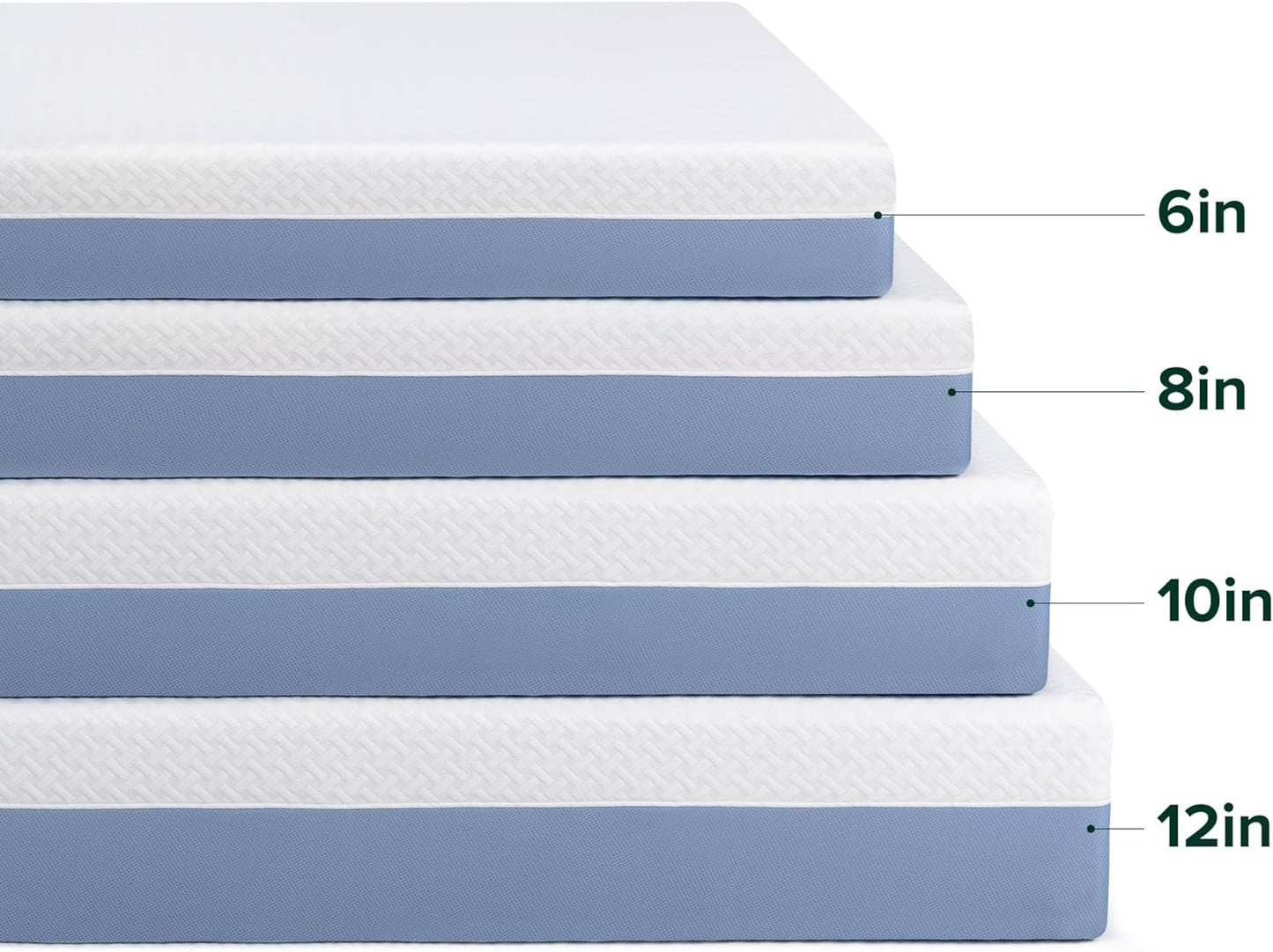 Zinus 12 Inch King Cooling Memory Foam Mattress - Medium Feel, Breathable Layers, Fiberglass Free