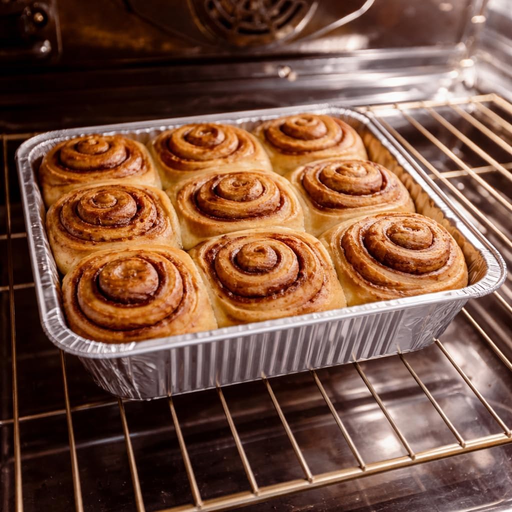 Matana 25 Pack Aluminum Pans - 9" Square Disposable Foil Baking Trays with Lids