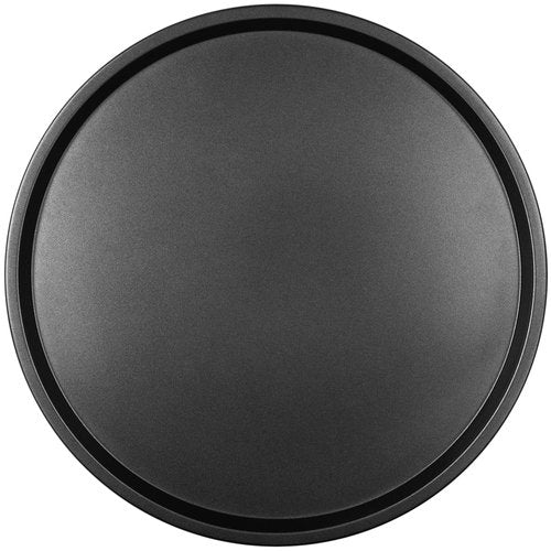DecorRack 13 Inch Carbon Steel Pizza Pan, [Premium] Non-Stick Coating, Commercial Grade, Serving Tray, Heavy Duty Round Baking Tray for Oven Use (1 Pack)