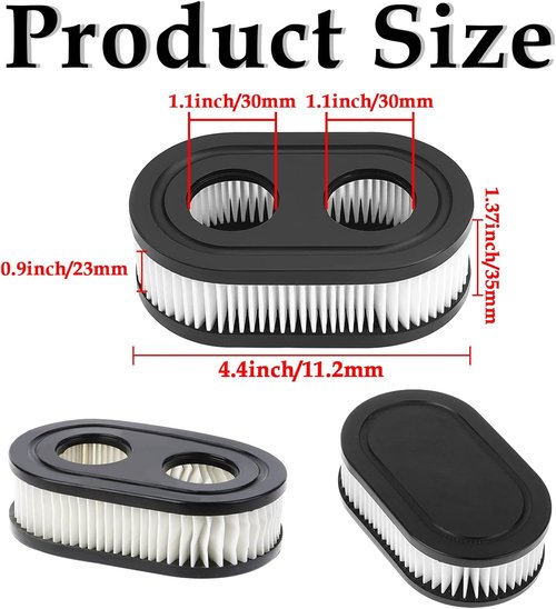 HONSNKS Air Filter Replacement - 4PC Set for 550E, 550EX, 500EX, 625EX, 675EXI Mowers