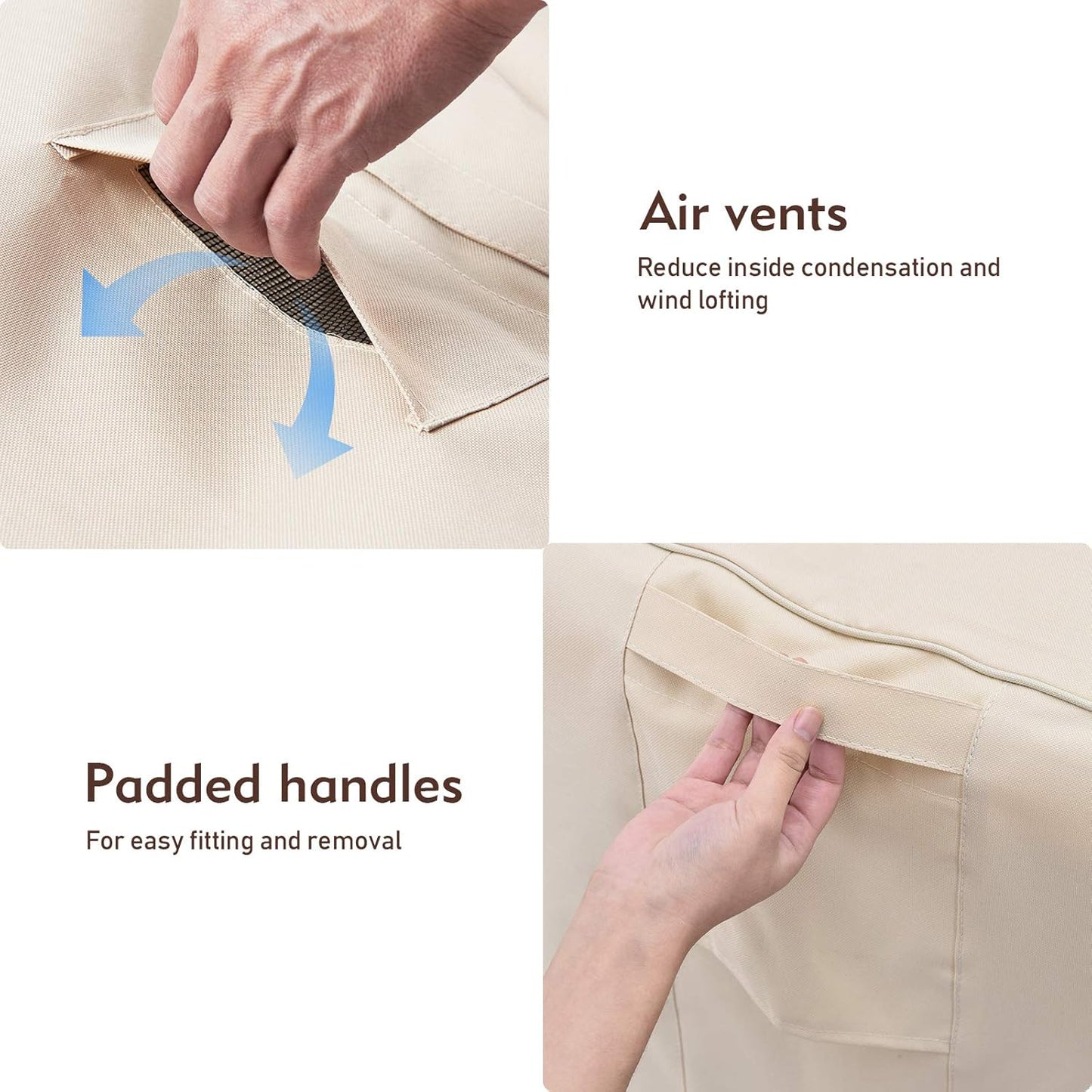 Patio Chair Covers - Waterproof Outdoor Furniture Protection | Fits Up to 32" W x 37" D x 36" H | 2-Pack